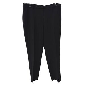 Theory Treeca 4 Pants 12 Black Modern Crepe Slim Tapered Ankle